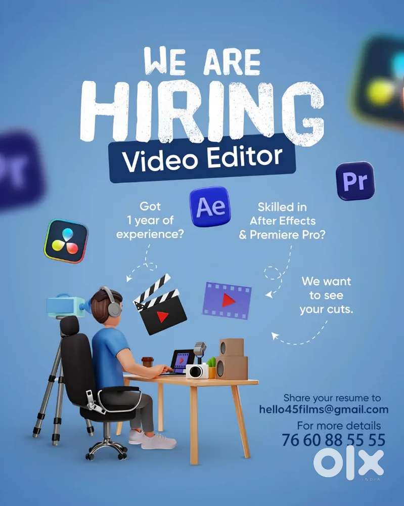 We are hiring Video Editor