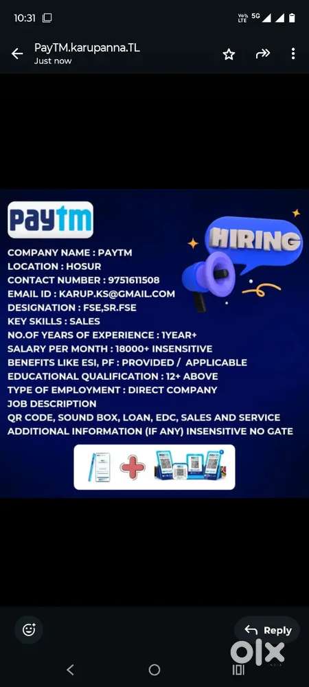 Paytm sales marketing