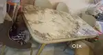 Dining table single bed Ac dressing table  wall painting