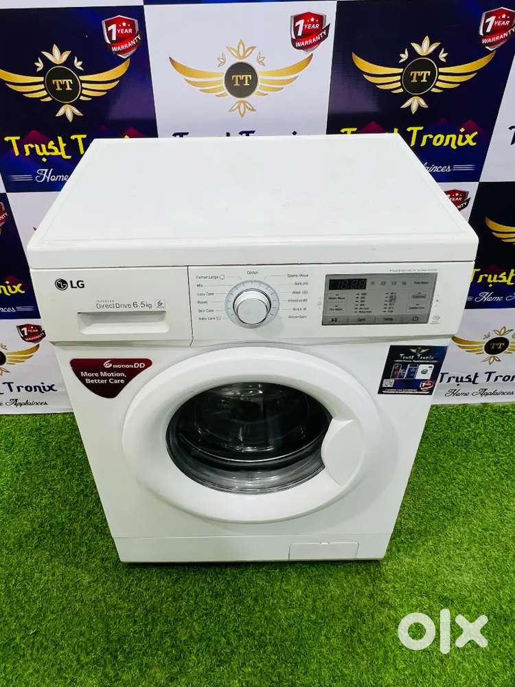 6.5kg white inverter refurbished LG front load washing machine