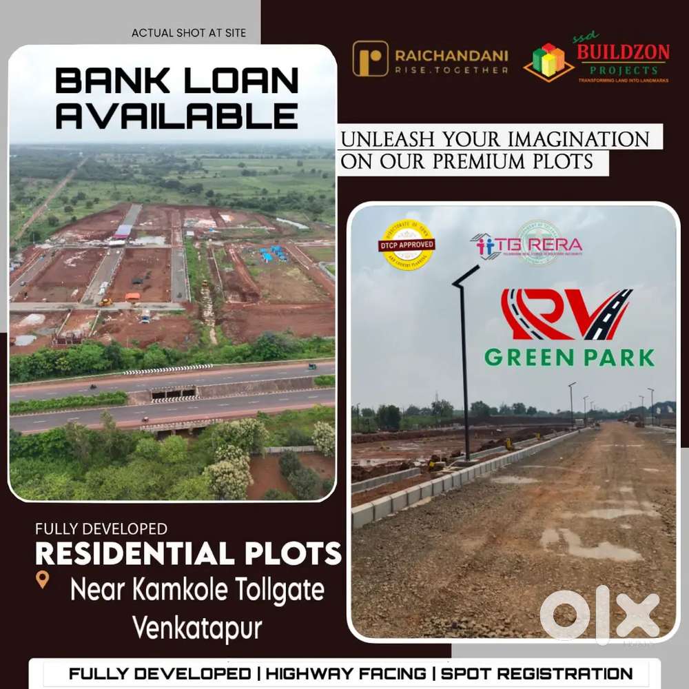 Highway facing gated community plots at venkatapur sadashivapet