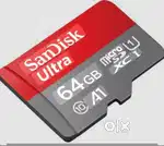Sandisk 64GB memory card