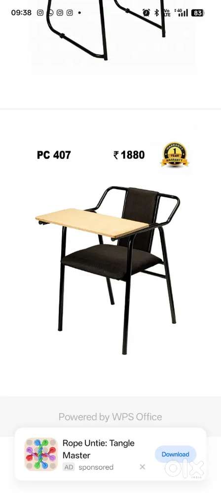 Clevers writing pad chairs