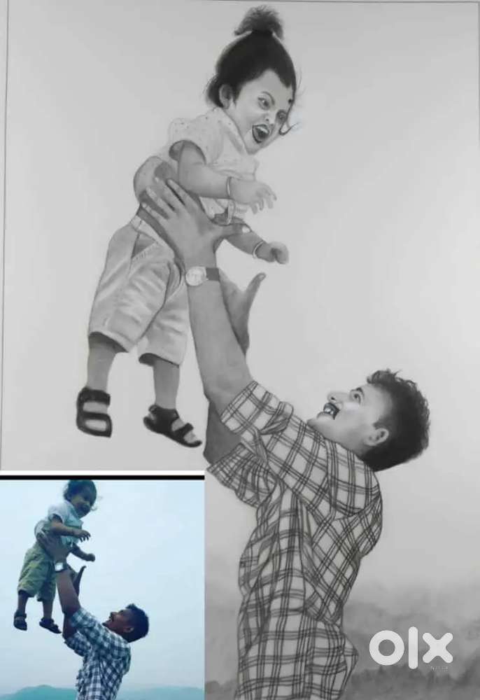 Pencil sketch drawing Artwork
