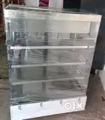 Stainless steel(SS 304) HOT  display counter with cash counter