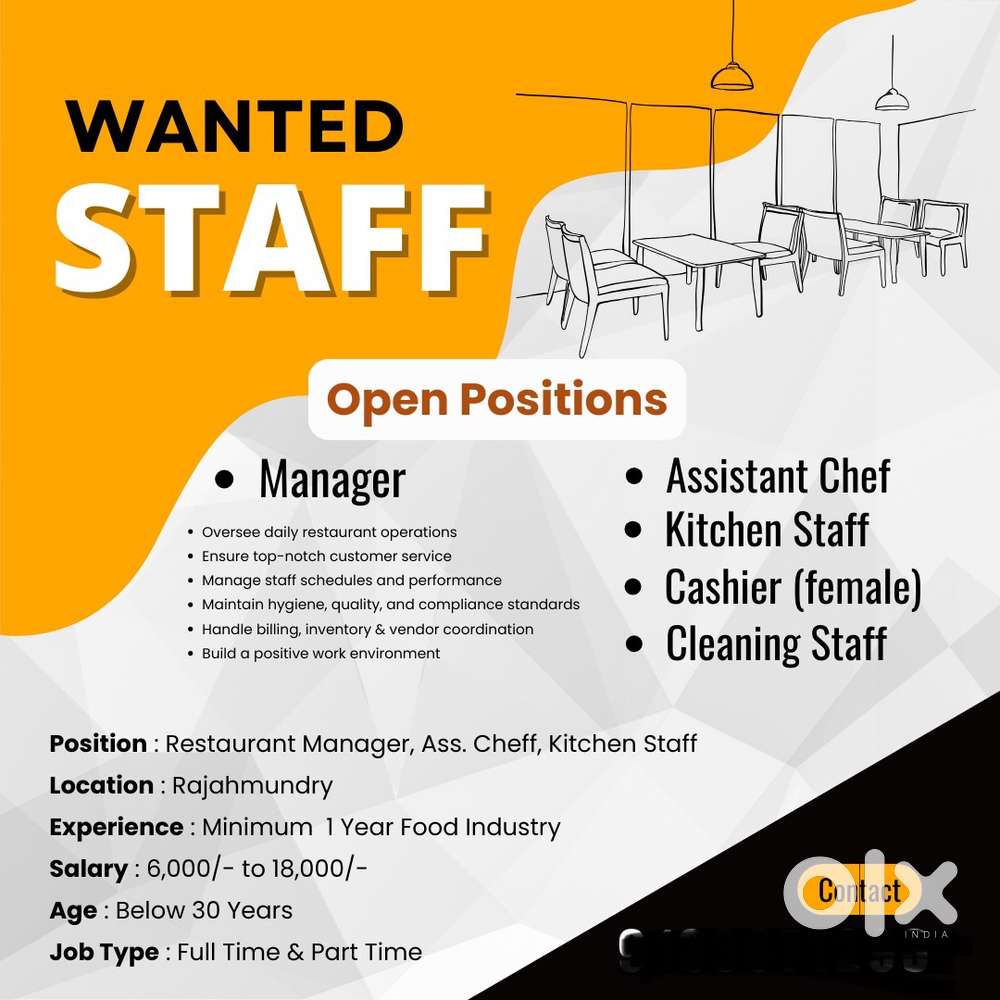 Wanted Staff