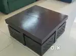 Wooden Coffee Table with 4 Stools