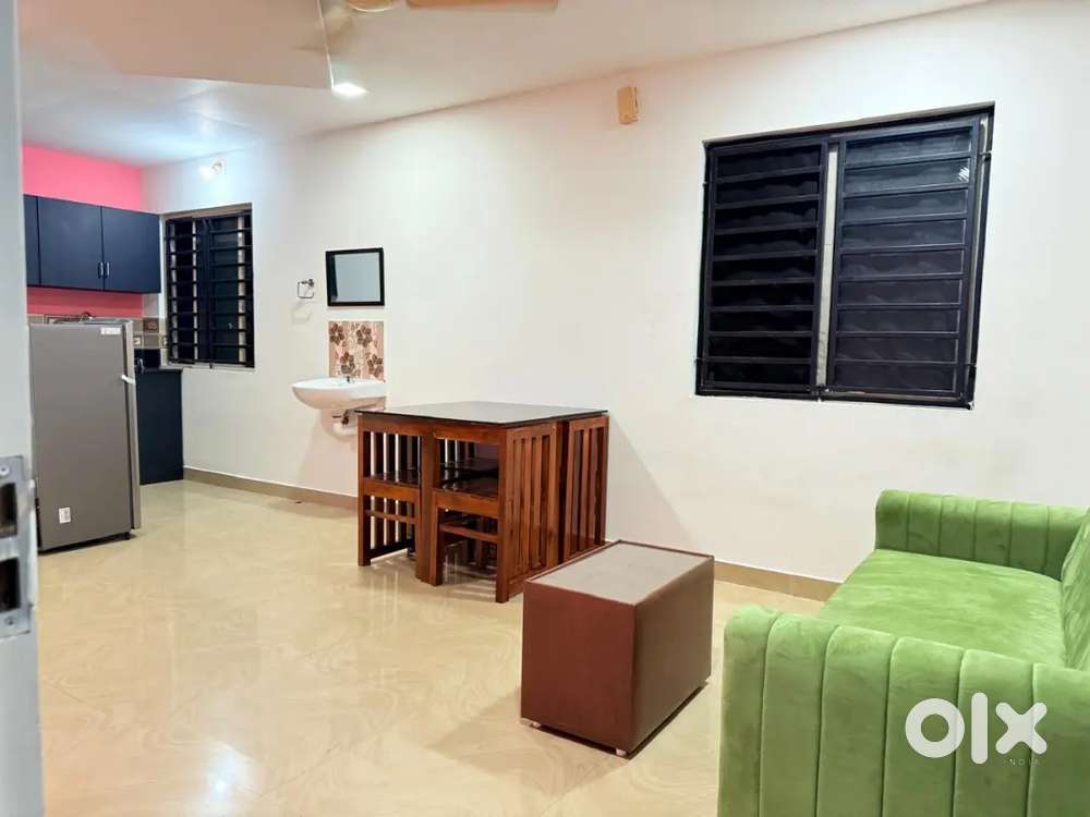 1bhk apartment furnished AC location infoark near indachira
