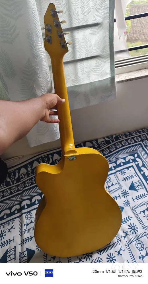 Six string acoustic guitar