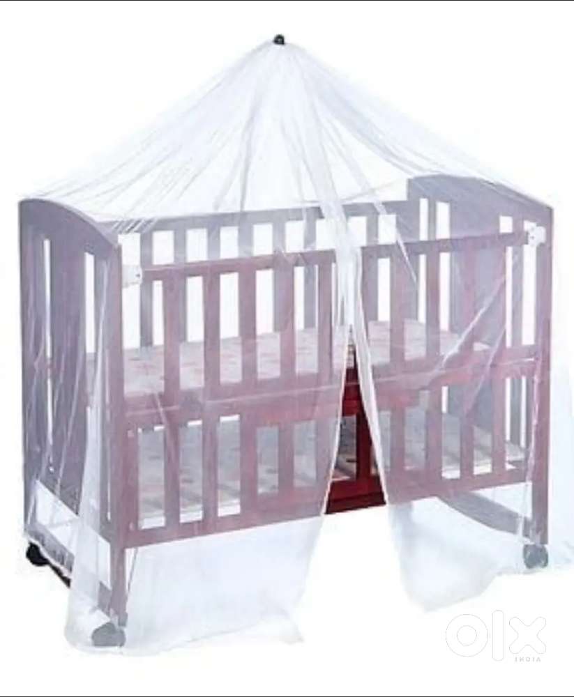 Cradle with cot and bed