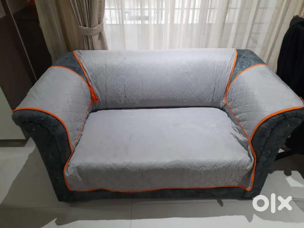 2-Two seater sofa, 1 TV unit, 1 Computer Table