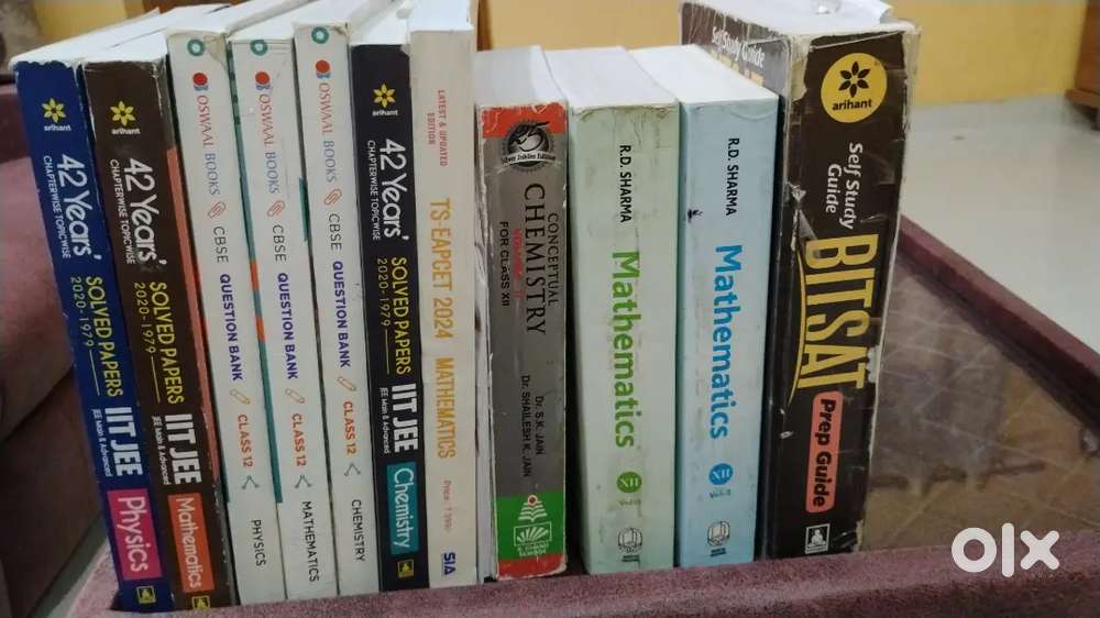 Class 12 board+ IIT JEE + BITSAT+TS EAPCET BOOKS