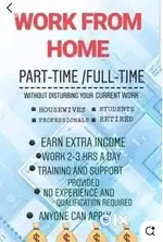 Work from home INTRESTED person MSG me 18* plus above