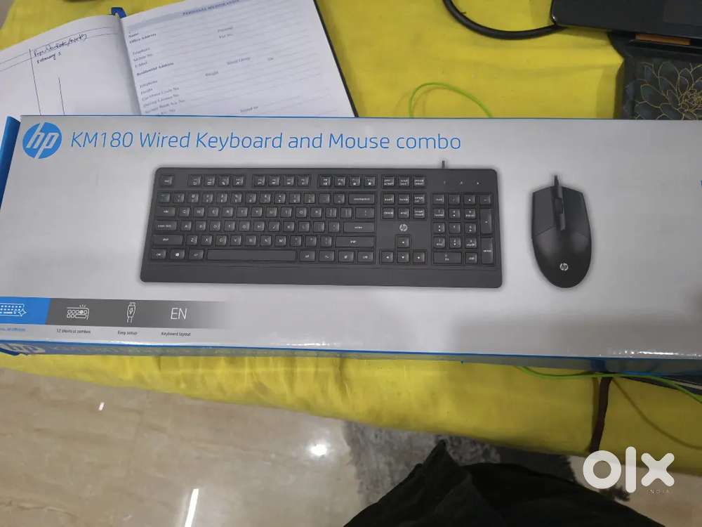 HP Keyboard KM 180 wired and mouse combo