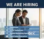 Electrician, CCTV Technician, Field Sales Executive, Digital Marketing