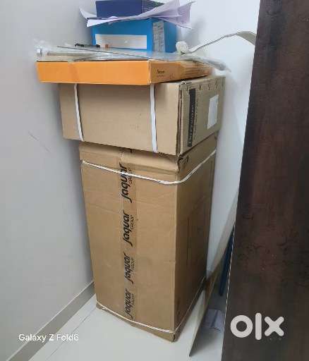 Brand new jaguar geyser and carry western toilet