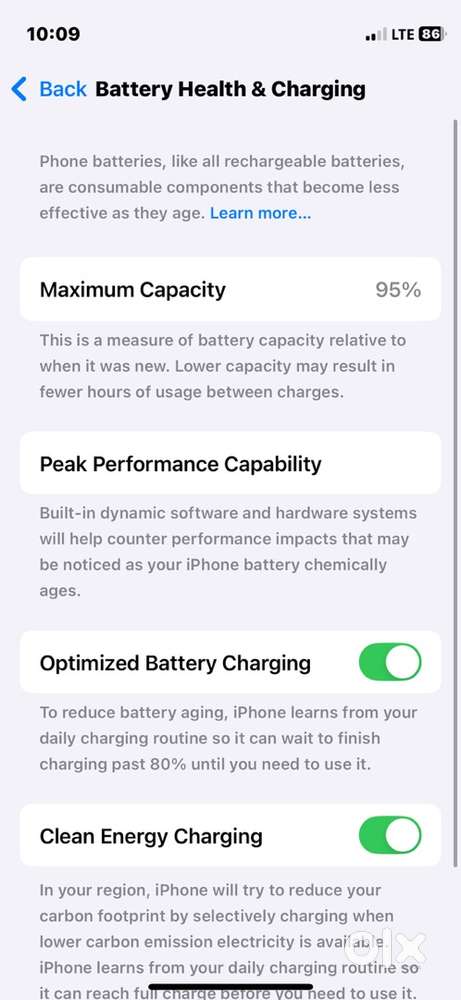 Battery health (95 ),facee id working h all feature working