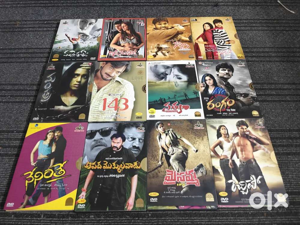 Telugu dvd sealed pack 89rs each read all details before msg