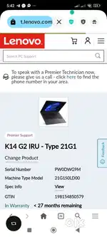 Brand New Laptop Lenovo under warranty