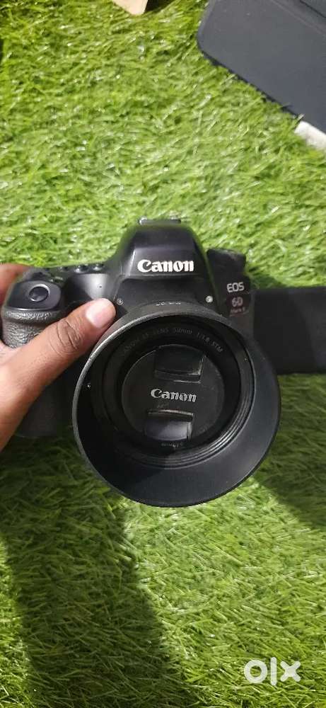 Cannon 6D Mark ll camera 2 batter 1 bag 1lens hood 1 50mm lens