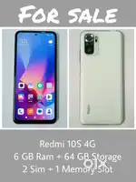 Redmi 10s 6+64 Fresh Condition with bill and charger