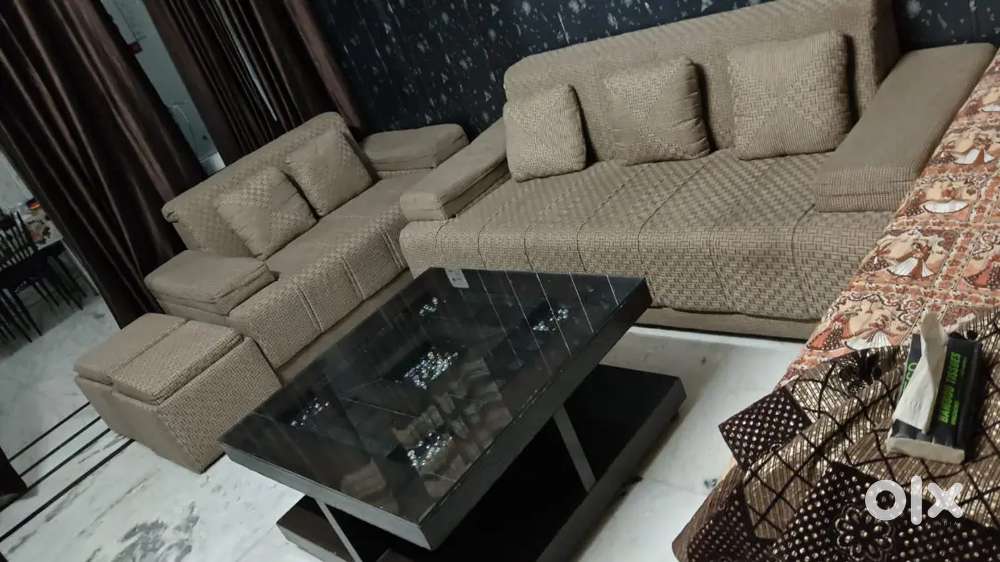 Five seaters sofa 3+2 ,2 settles and one table