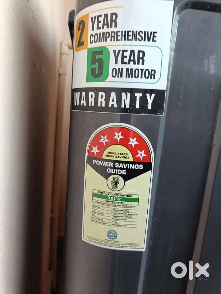 VW 5 Star Aqua Spin Semi Automatic Washing Machine (5 years warranty)