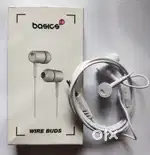 Basics IND Wired Earbuds with Mic – Brand New