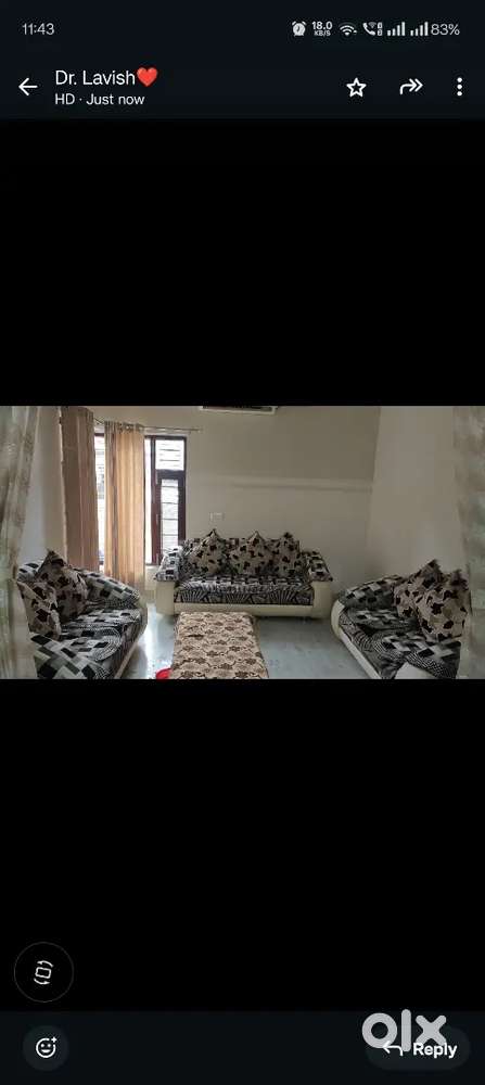 7 seater sofa with table