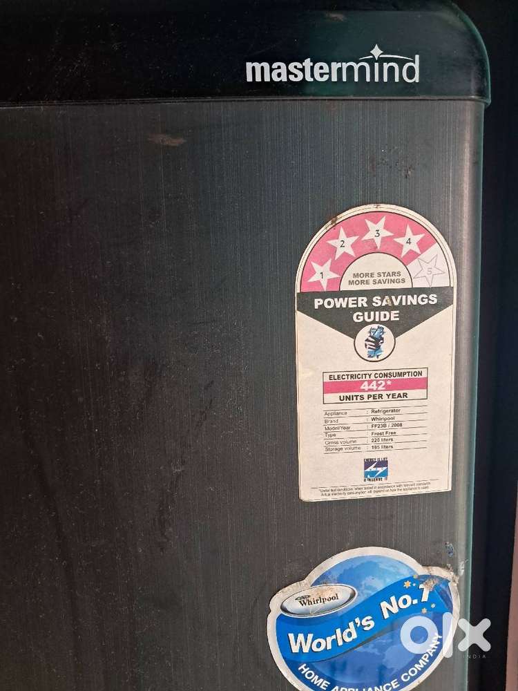 Whirlpool 220 Lts 4 star energy rating Fridge for sale.