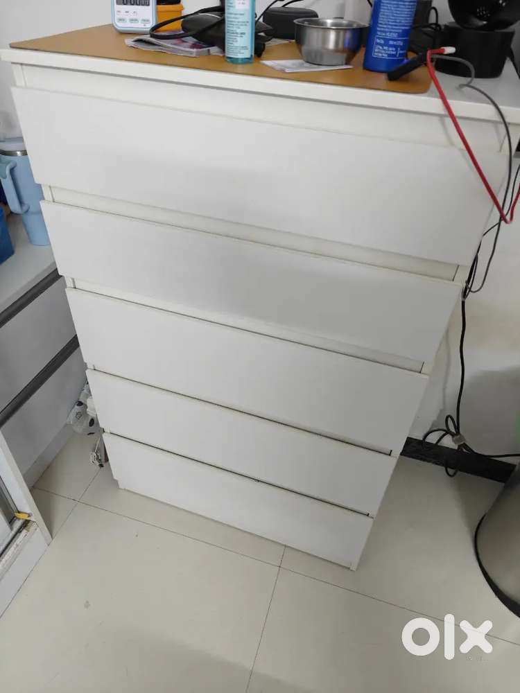 IKEA CHEST OF 5 DRAWERS AS GOOD AS NEW