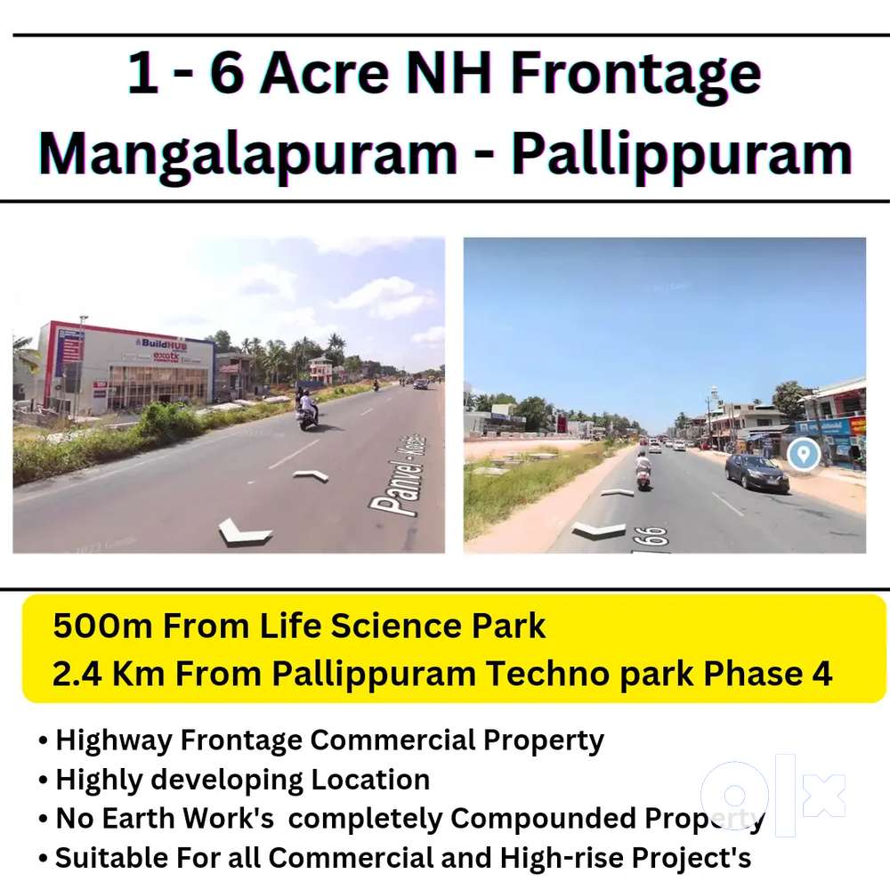 1 Acre NH Frontage Near Mangalapuram Pallippuram