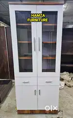 HAMZA FURNITURE NEW LOOK 2 DOOR KITCHEN WARDROBE WITH STORAGE