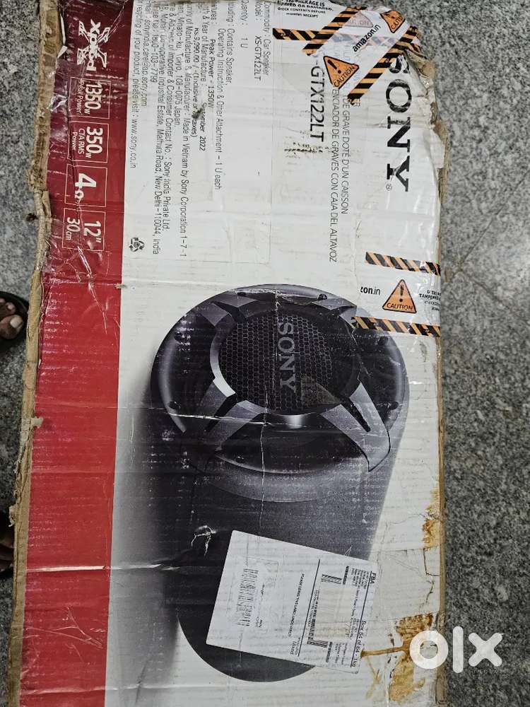 Sony 12 inch car basstube Amazon Open Box Material