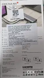 CASA USB-C 6in1 HUB (new) for sale
