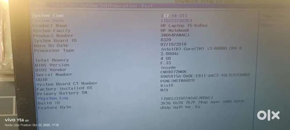 Hp laptop with ssd