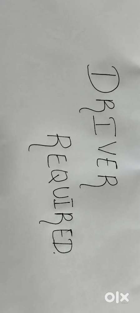 Driver required urgently