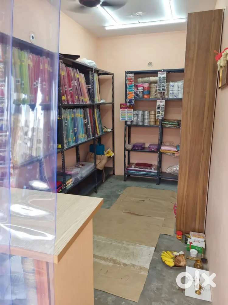 Steel racks and other shop items