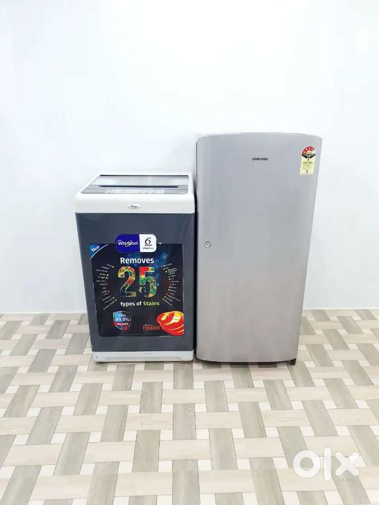 Samsung Single Door Fridge &Whirlpool  Top Load Washing Machine –