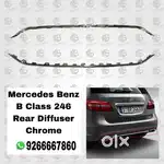 Mercedes Benz B Class 246 Rear Diffuser Chrome
