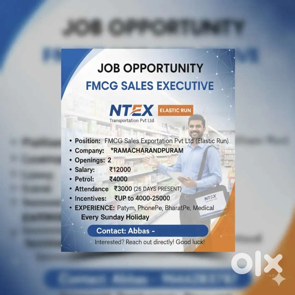 Field sales executive at Ramachandrapuram