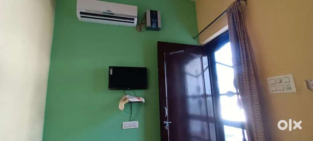 A fully furnished room for rent with washroom and store