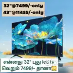 September offer$ sony new FHD 4L32 INCH smart led tv @7499/-