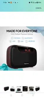 Amkette Pocket Blast FM Radio with Bluetooth