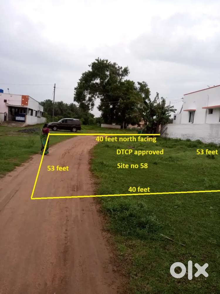 4.87 cents north facing site in pollachi to valparai Road