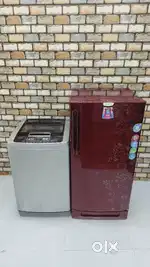 Godrej flower model with inbuilt stand refrigerator in combo with lg