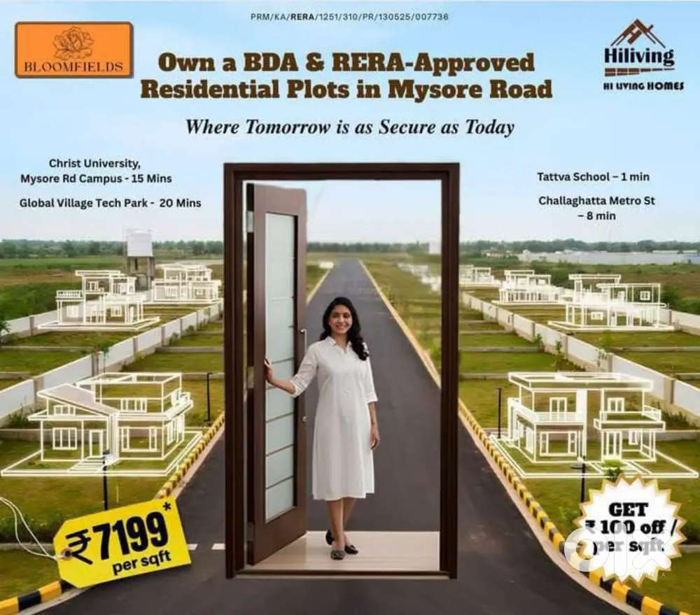 LUXURY BDA APPROVED PLOTS SALE IN MYSORE ROAD
