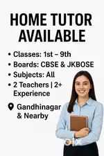 Home Tutor Available for All Subjects