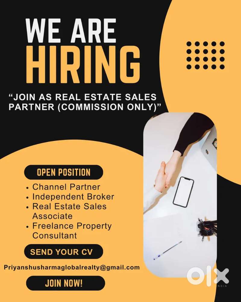 Real estate Channel partner Requirement - High commission