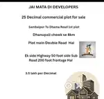 25 Decimal Commercial plot for sale